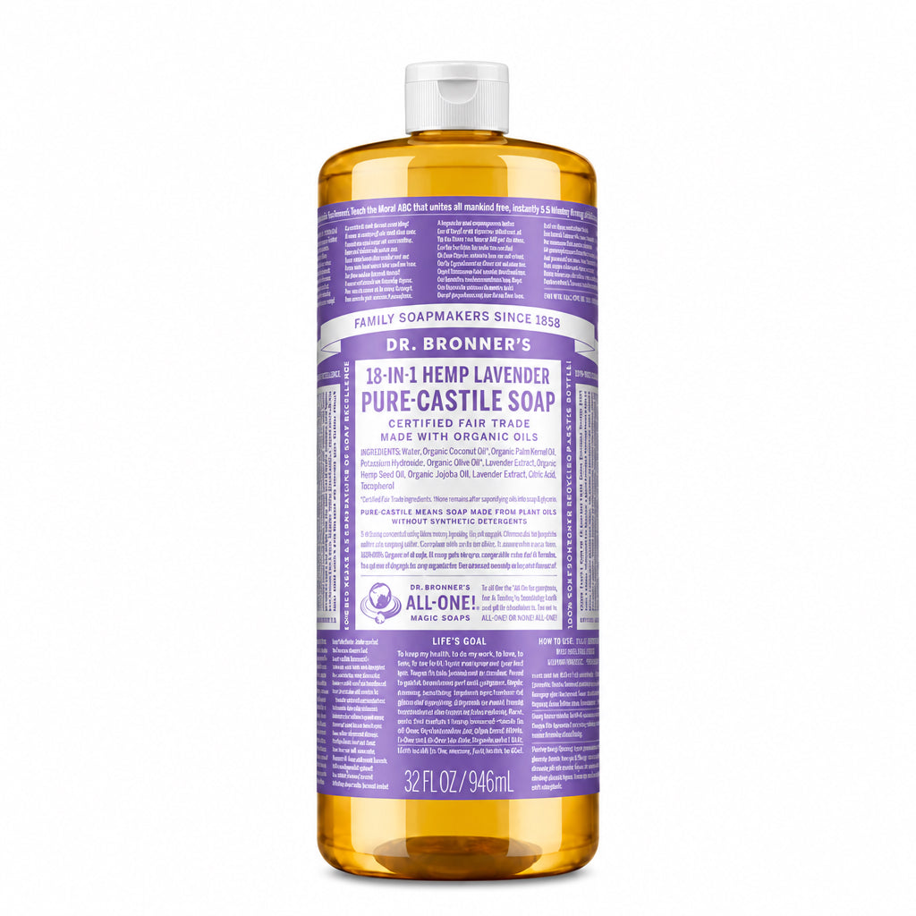 Dr. Bronner's 18-IN-1 Pure-Castile Lavender Liquid Soap - Nutrition Plus