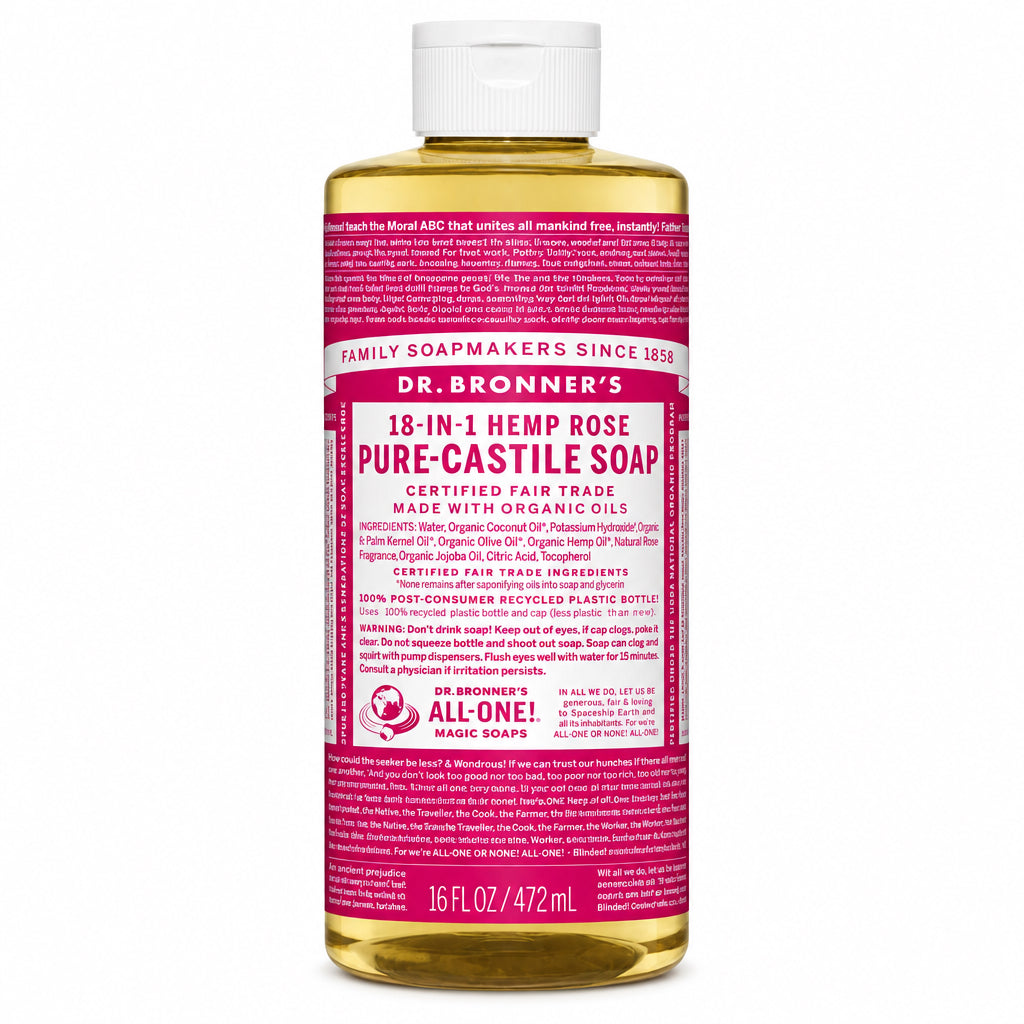 Dr. Bronner's 18-IN-1 Rose Pure-Castille Soap - Nutrition Plus