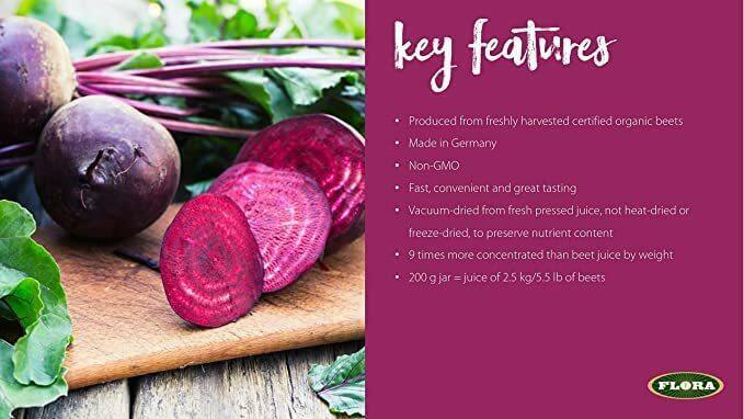 Flora Red Beet Crystals 200 Grams - Nutrition Plus