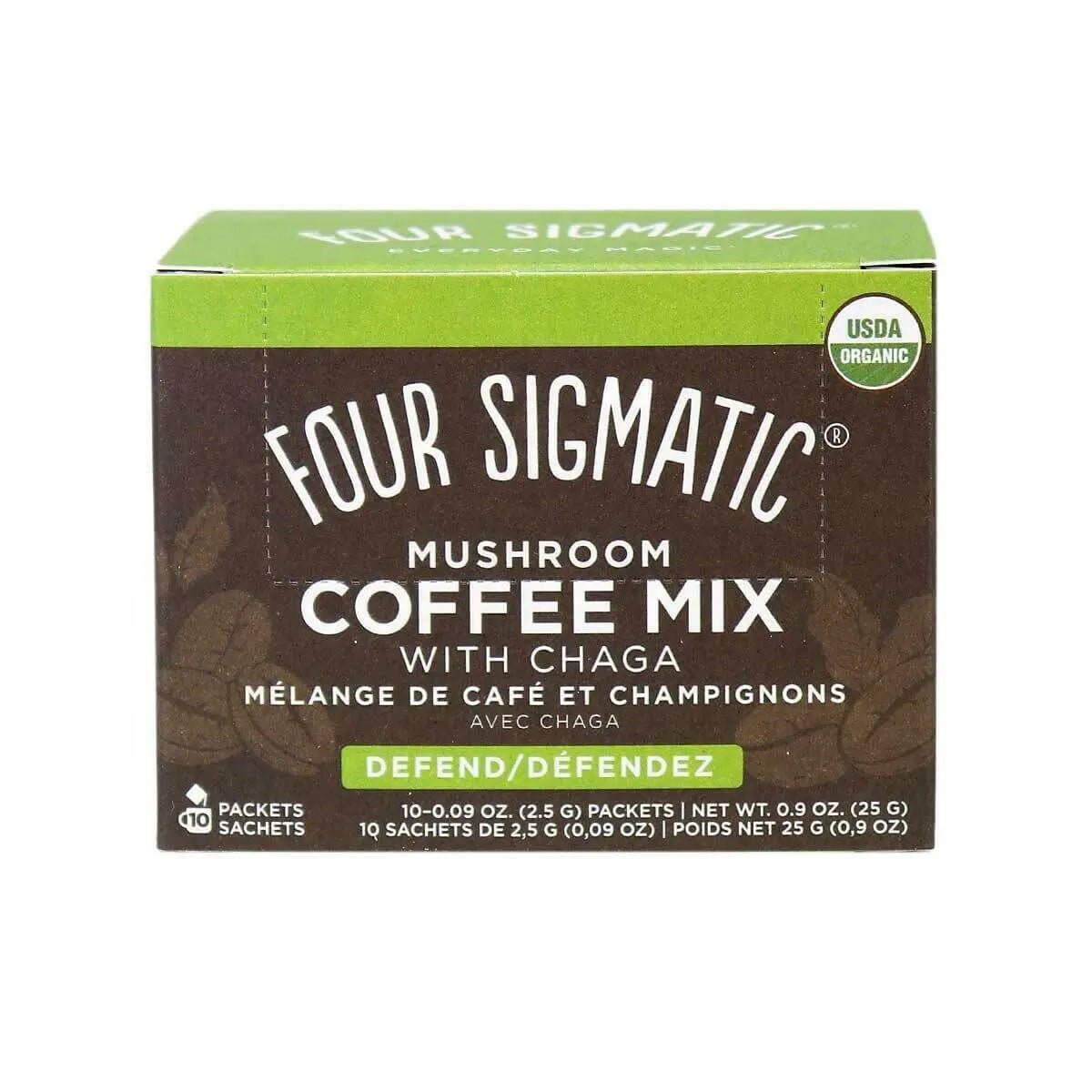 Four Sigmatic Mushroom Coffee Mix with Cordyceps & Chaga 10 Packets - Nutrition Plus