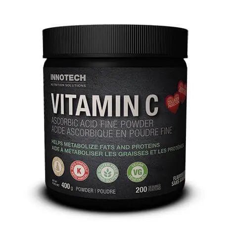 Innotech Nutrition Vitamin C as Ascorbic Acid fine powder 400 Grams - Nutrition Plus