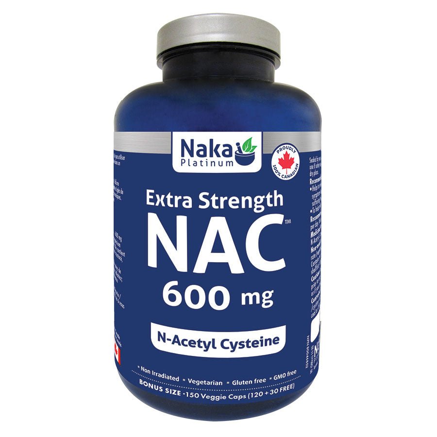 Naka NAC 600mg 150 Veg Capsules - Nutrition Plus