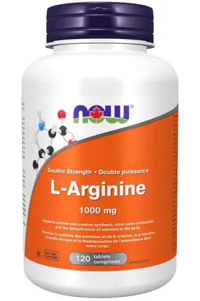 Now L-Arginine 1,000mg 120 Tablets - Nutrition Plus
