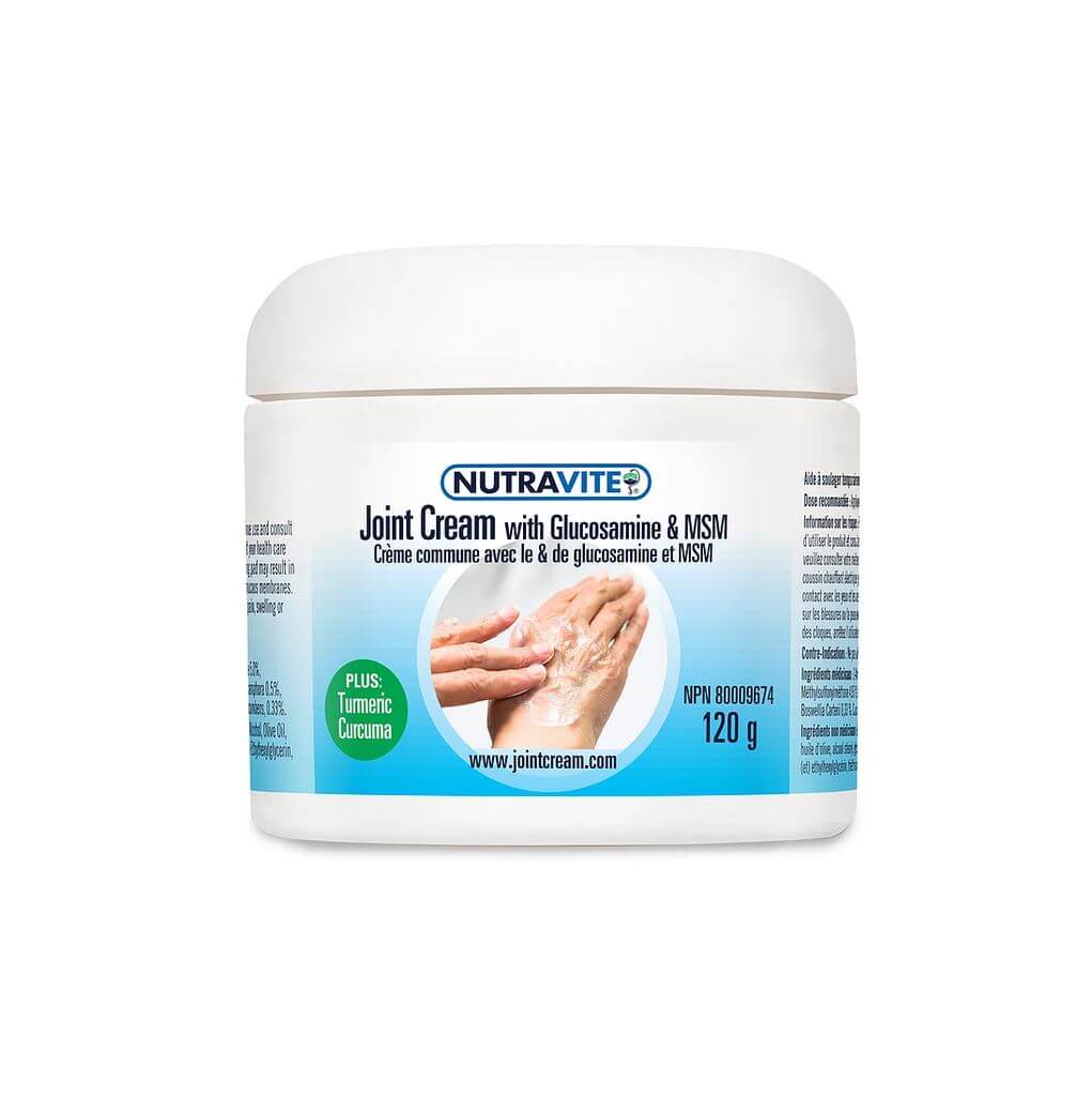 Nutravite Joint Cream with Glucosamine & MSM 120 Grams plus Turmeric Curcumin - Nutrition Plus