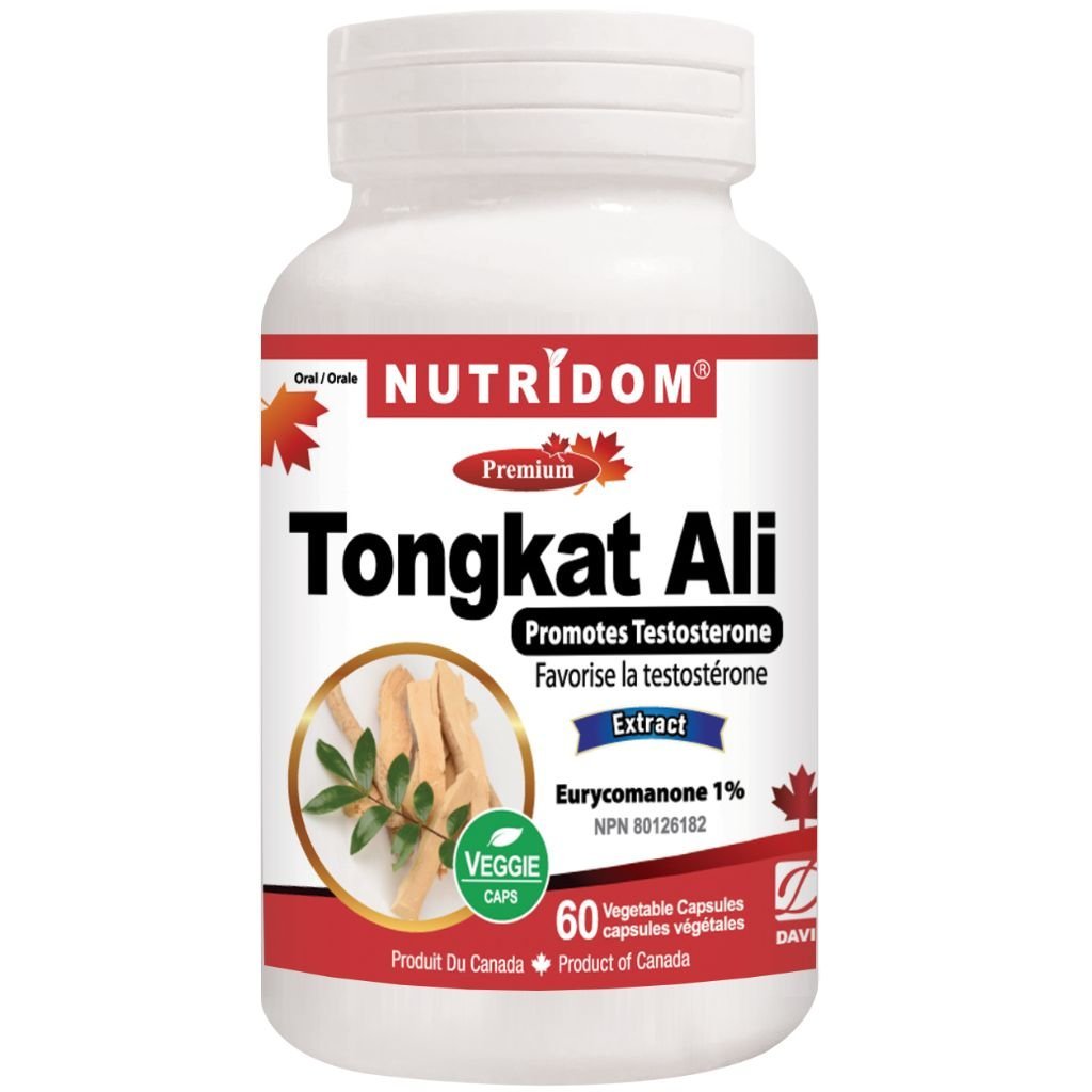 Nutridom Tongkat Ali 500mg 60 Veg Capsules - Nutrition Plus