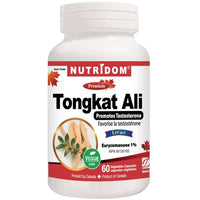 Thumbnail for Nutridom Tongkat Ali 500mg 60 Veg Capsules - Nutrition Plus