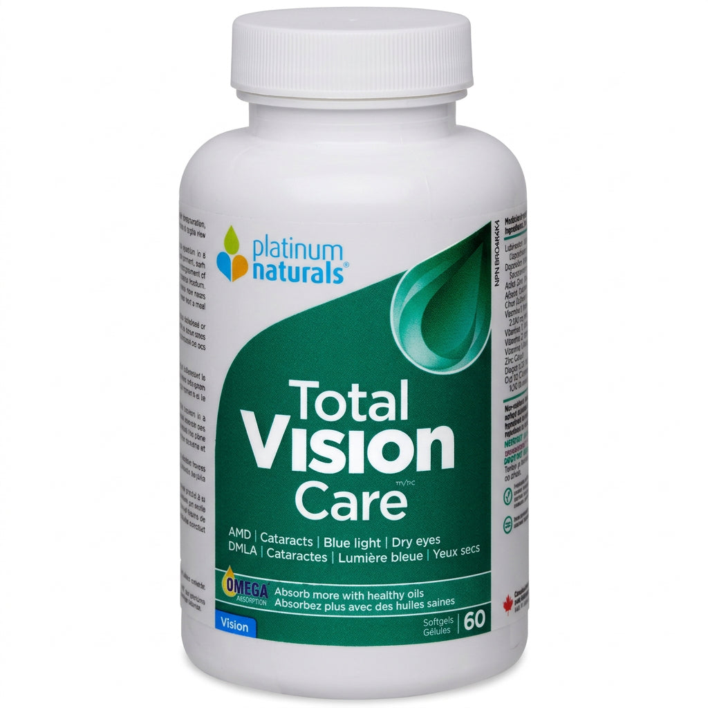 Platinum Naturals Total Vision Care 60 Softgels - Nutrition Plus