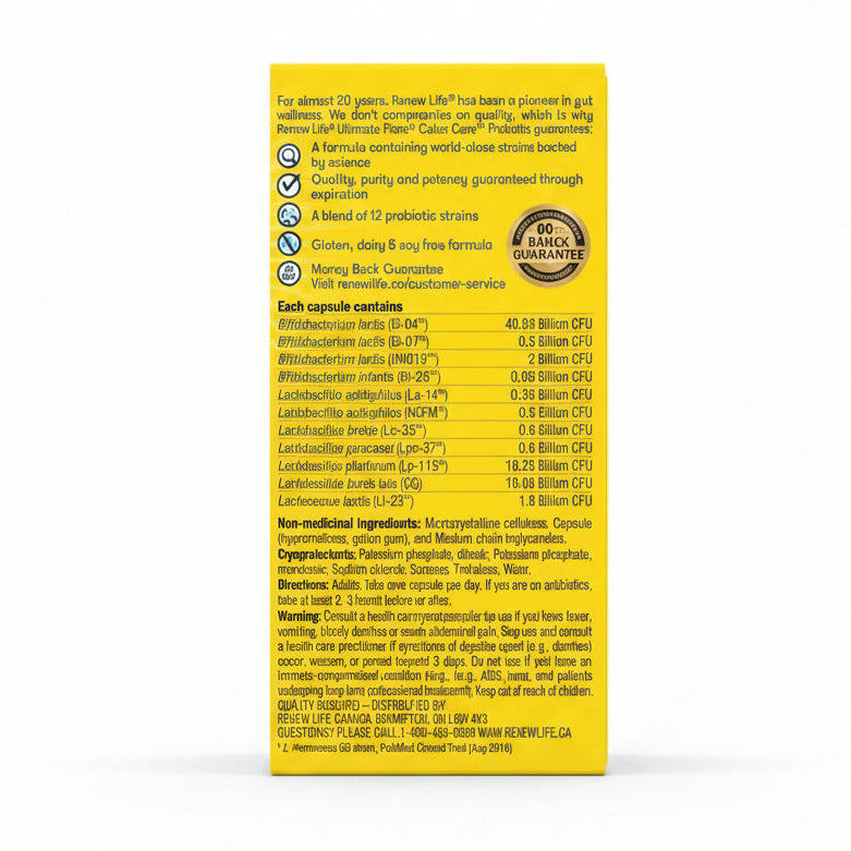 Renew Life Ultimate Flora Colon Care 80 Billion 30 Veg Capsules - Nutrition Plus