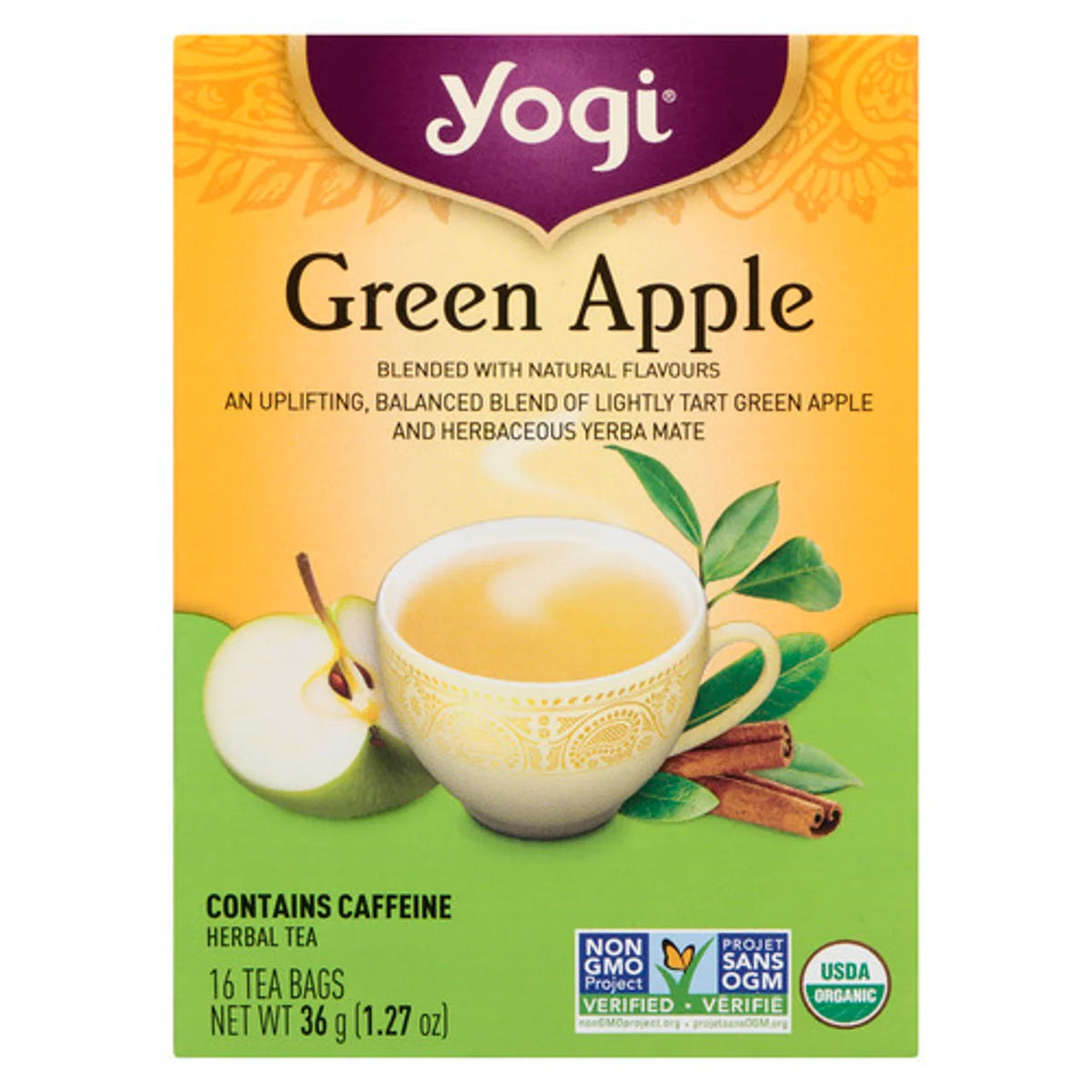 Yogi Green Apple Tea 16 Tea Bags