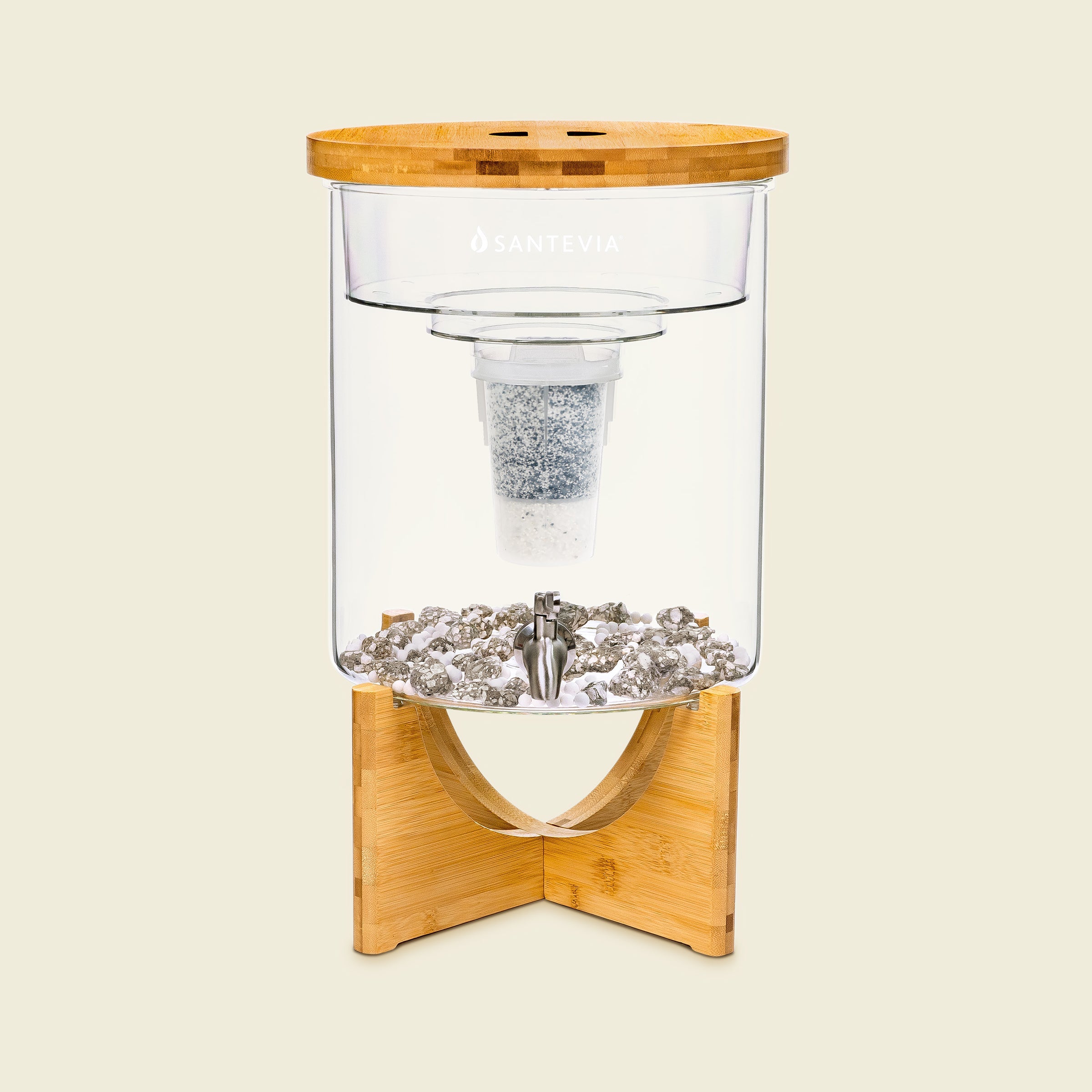 Santevia Glass Water System, Countertop Alkaline Water