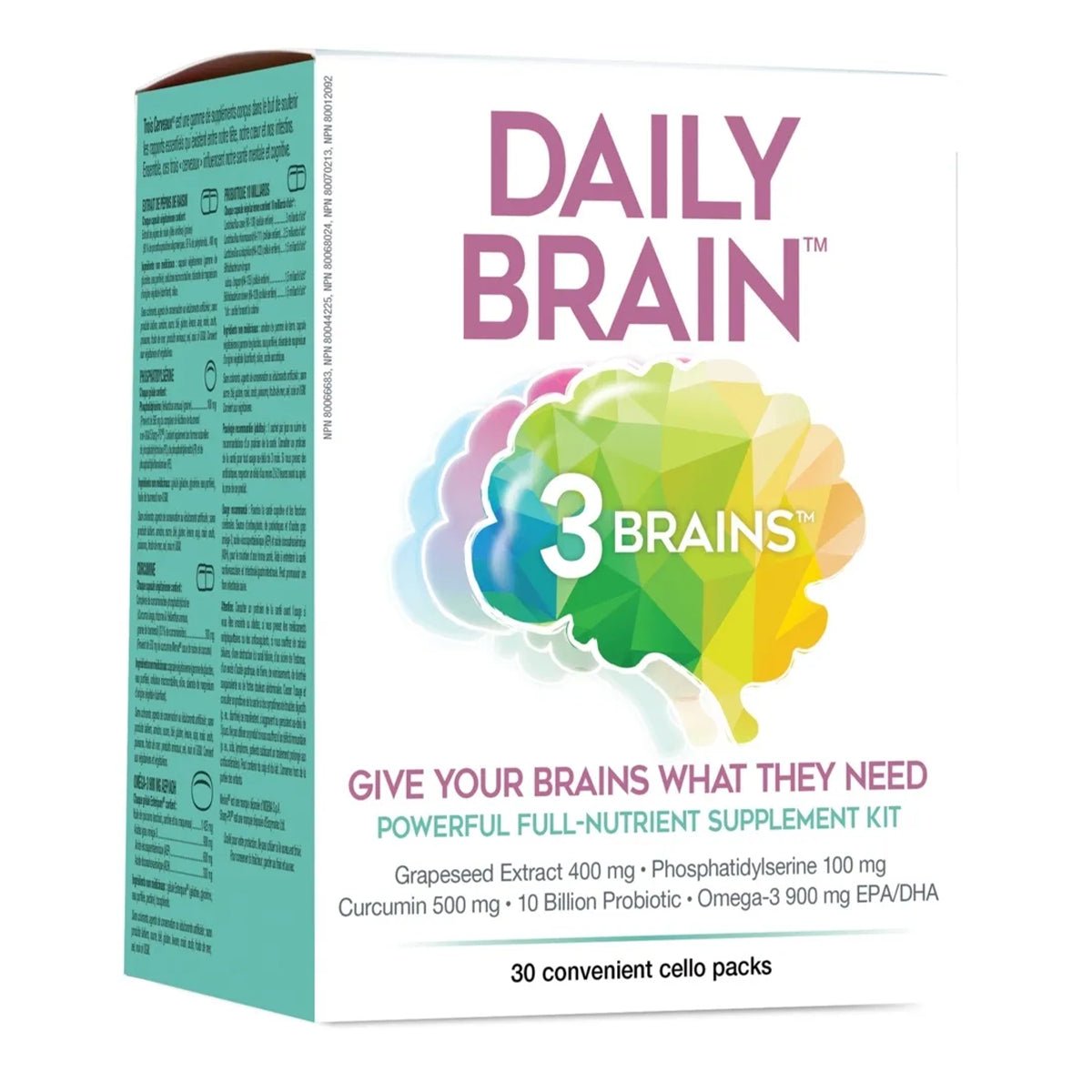 3 Brains Daily Brain 30 Sachets - Nutrition Plus