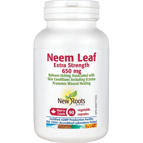 New Roots Neem Leaf Extra Strength 90 Veg Capsules