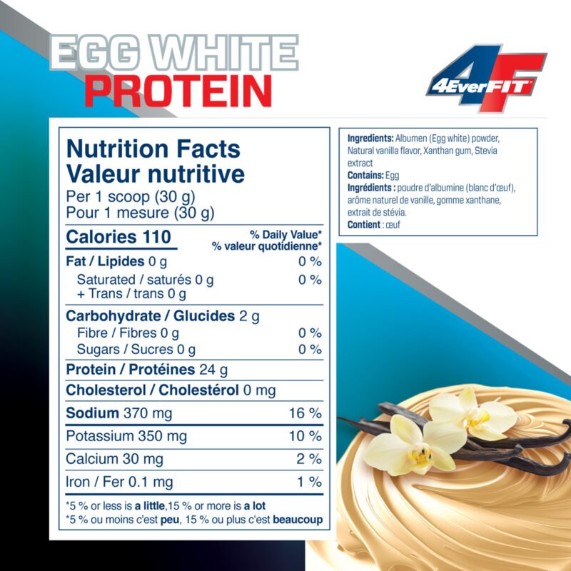 4Ever Fit Egg White Protein 454 Grams - Nutrition Plus