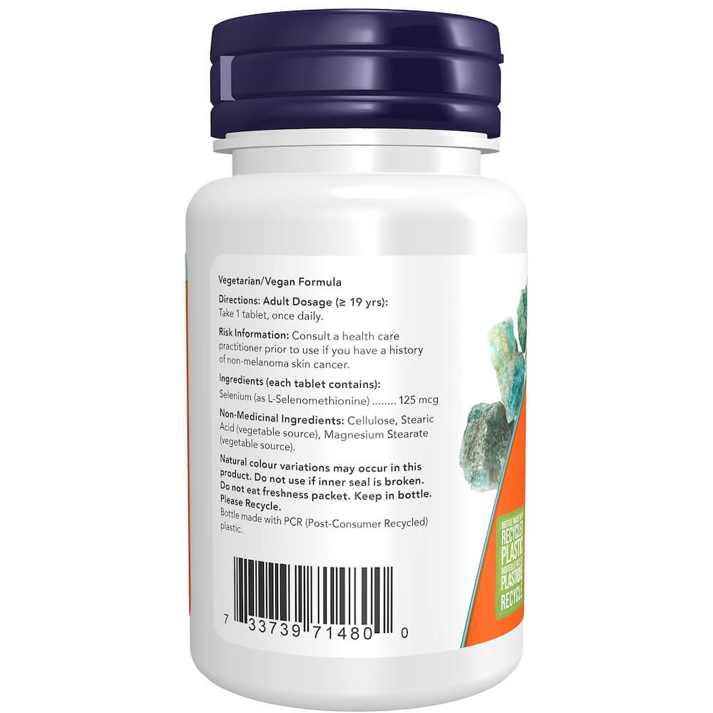 Now Selenium 125mcg Yeast Free 100 Tablets