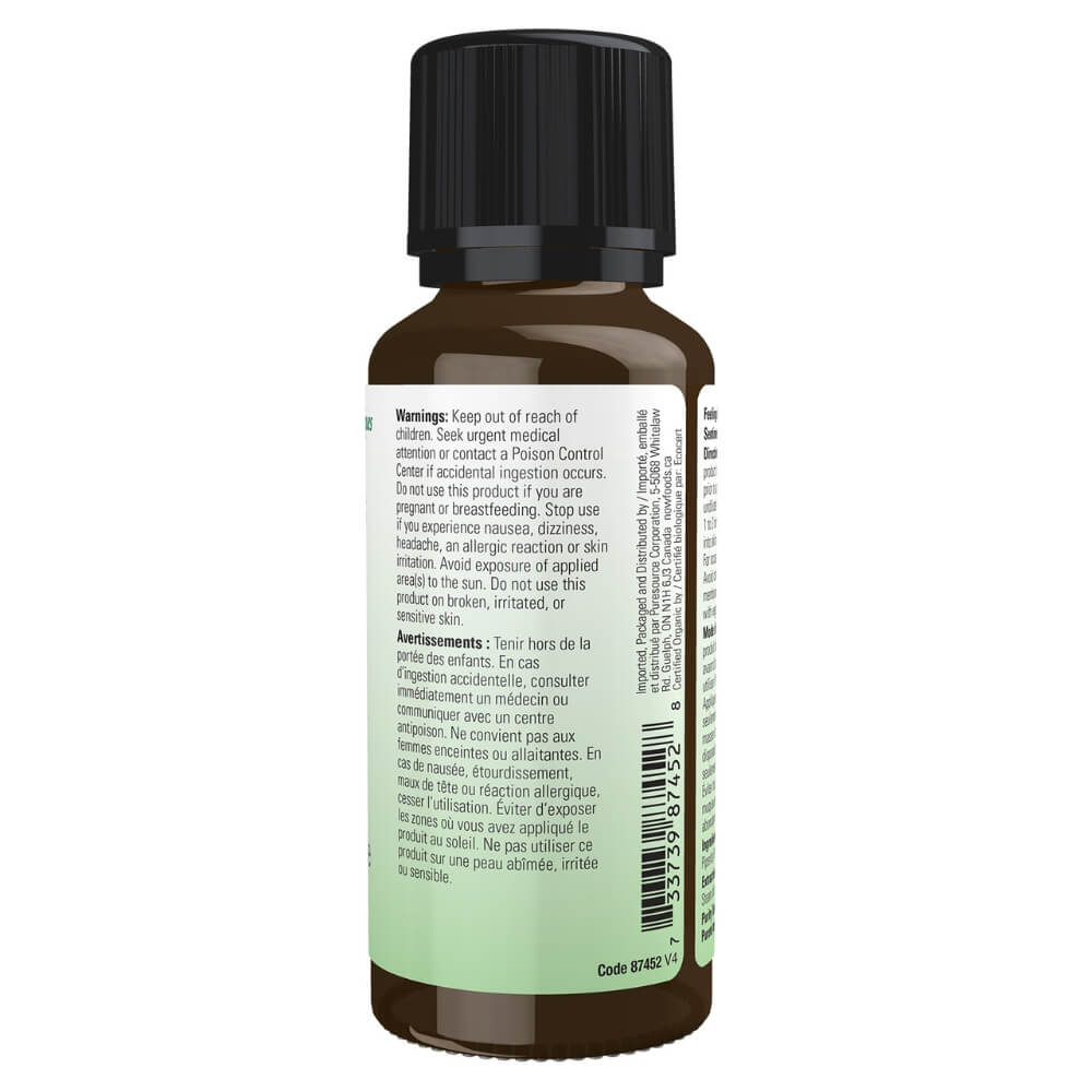 Now Organic Peppermint Essential Oil 30mL
