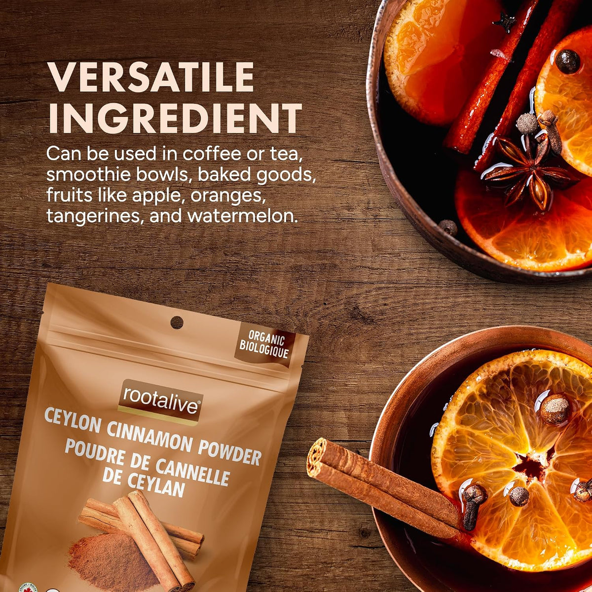 Rootalive Organic Ceylon Cinnamon 200 Grams