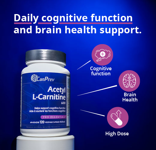 CanPrev Acetyl L-Carnitine 600mg 120 Veg Capsules