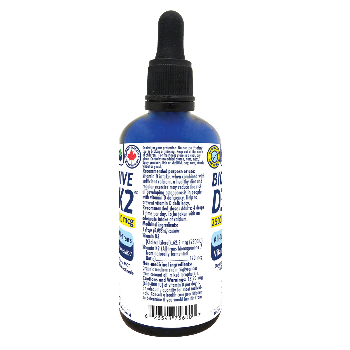 Naka Bioactive Vitamin D3 2,500 + K2 50mL