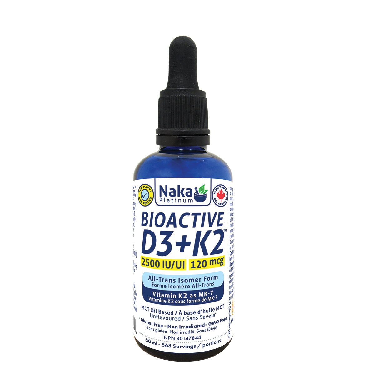 Naka Bioactive Vitamin D3 2,500 + K2 50mL