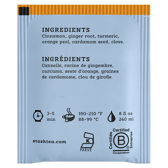 Stash Tea Golden Turmeric Chai, 18 Bags