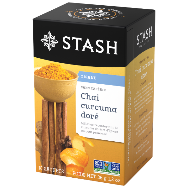 Stash Tea Golden Turmeric Chai, 18 Bags