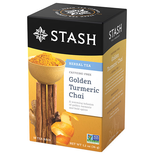 Stash Tea Golden Turmeric Chai, 18 Bags