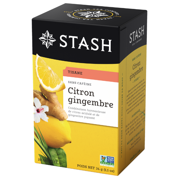 Stash Tea Lemon Ginger Tea, 20 Bags