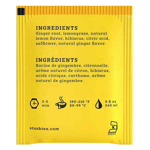 Stash Tea Lemon Ginger Tea, 20 Bags