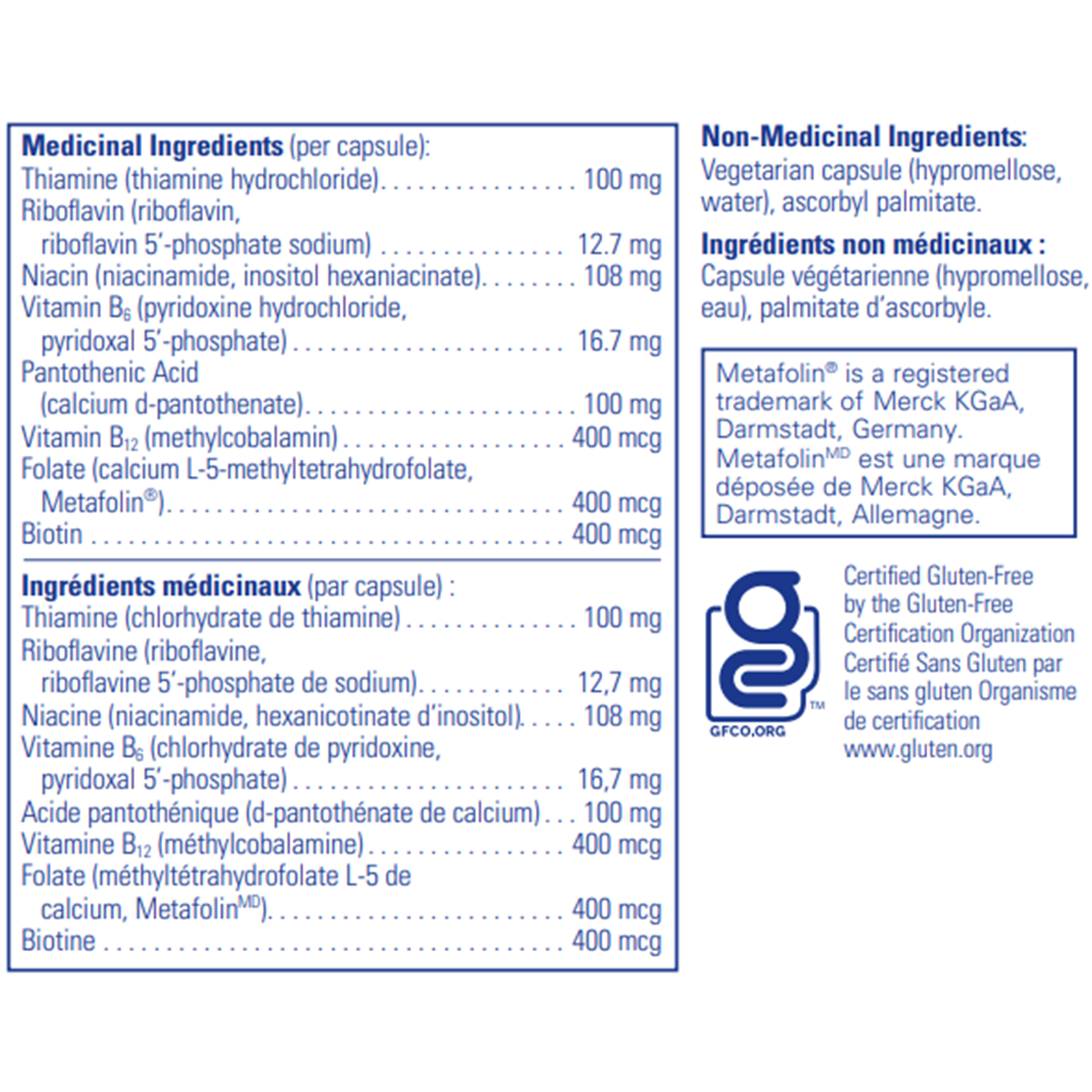 Pure Encapsulations B-Complex Plus | Nutrition Plus