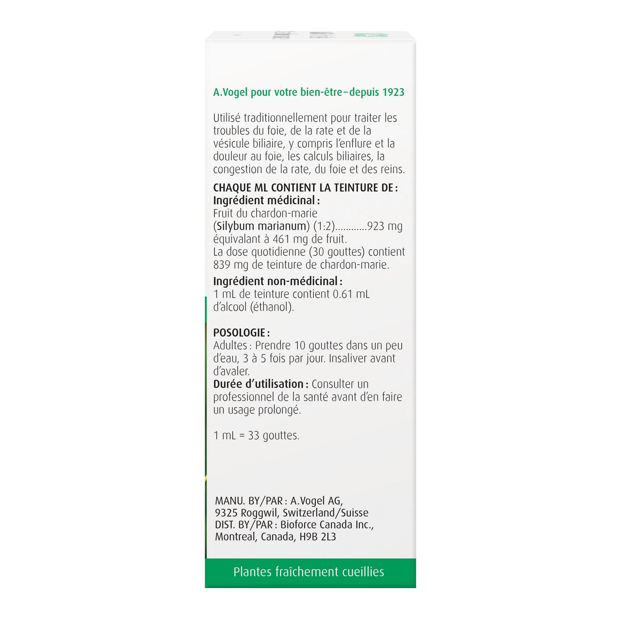 A. Vogel Milk Thistle Extract 50mL - Nutrition Plus