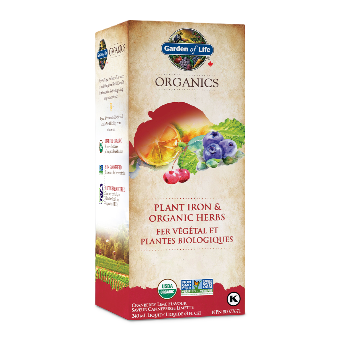 Garden of Life Organics Plant Iron & Organic Herbs 240mL