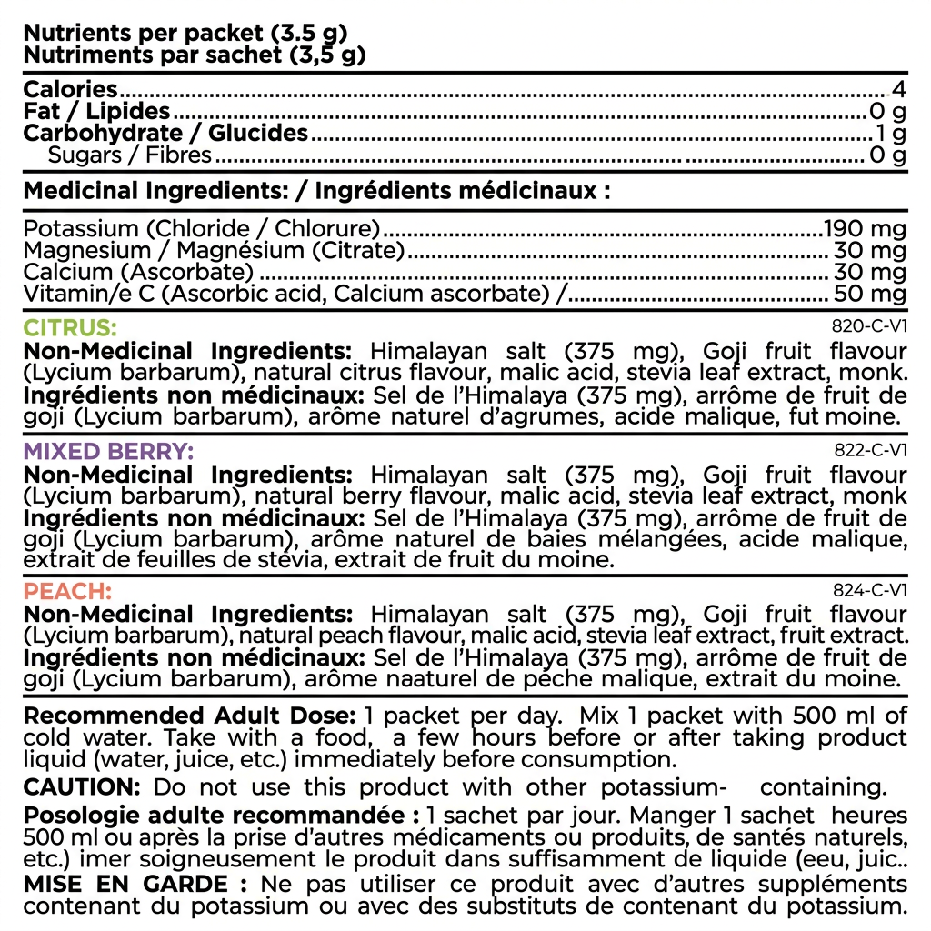 activ - X™ Everyday Electrolytes 20 Packets - Nutrition Plus
