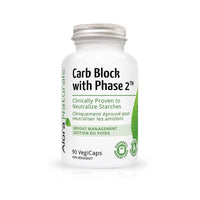 Thumbnail for Alora Naturals Carb - Block with Phase 2™ 500mg 90 Veg Capsules - Nutrition Plus