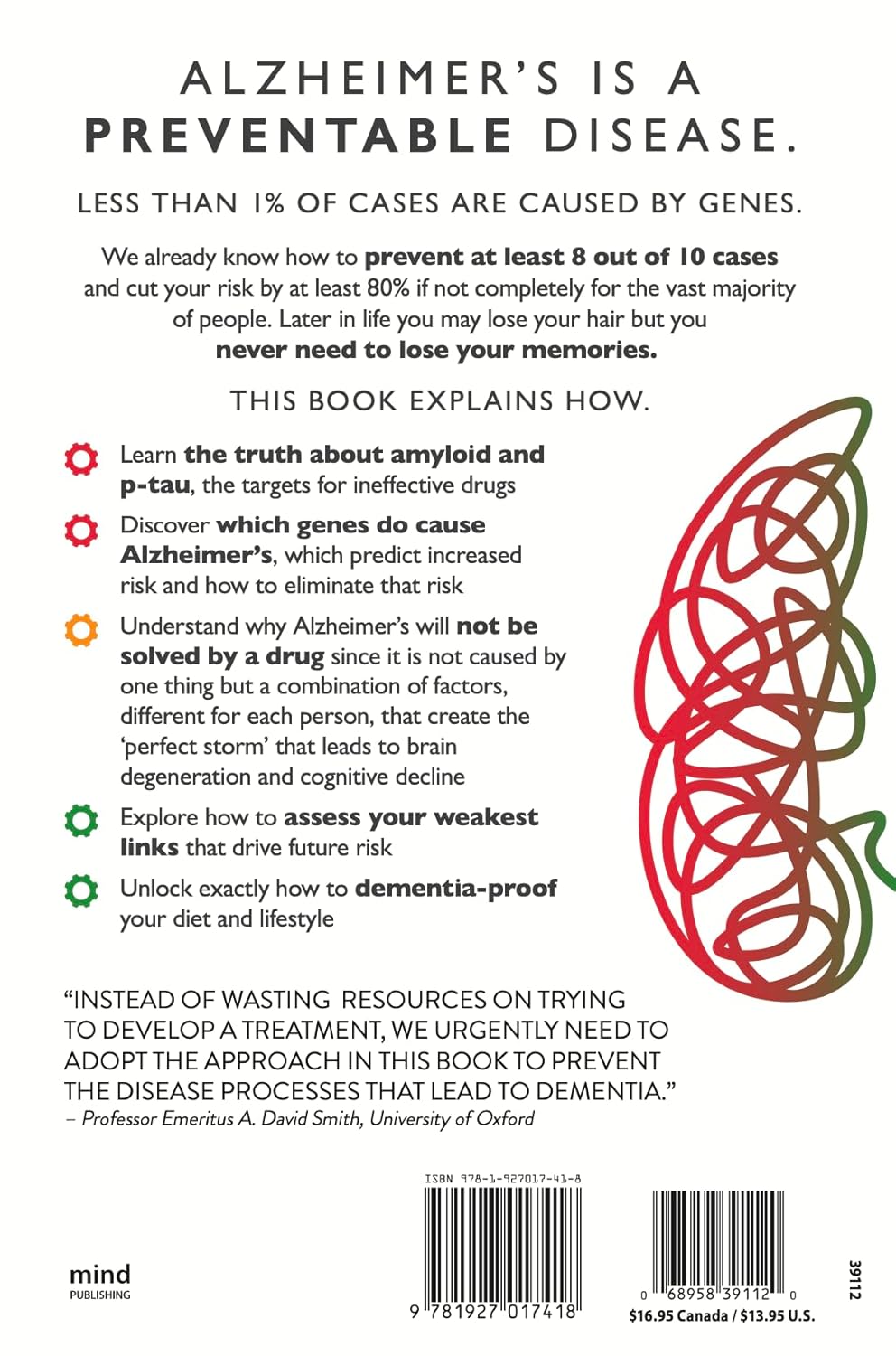 Alzheimer's: Prevention Is the Cure, Book 210 Pages - Nutrition Plus