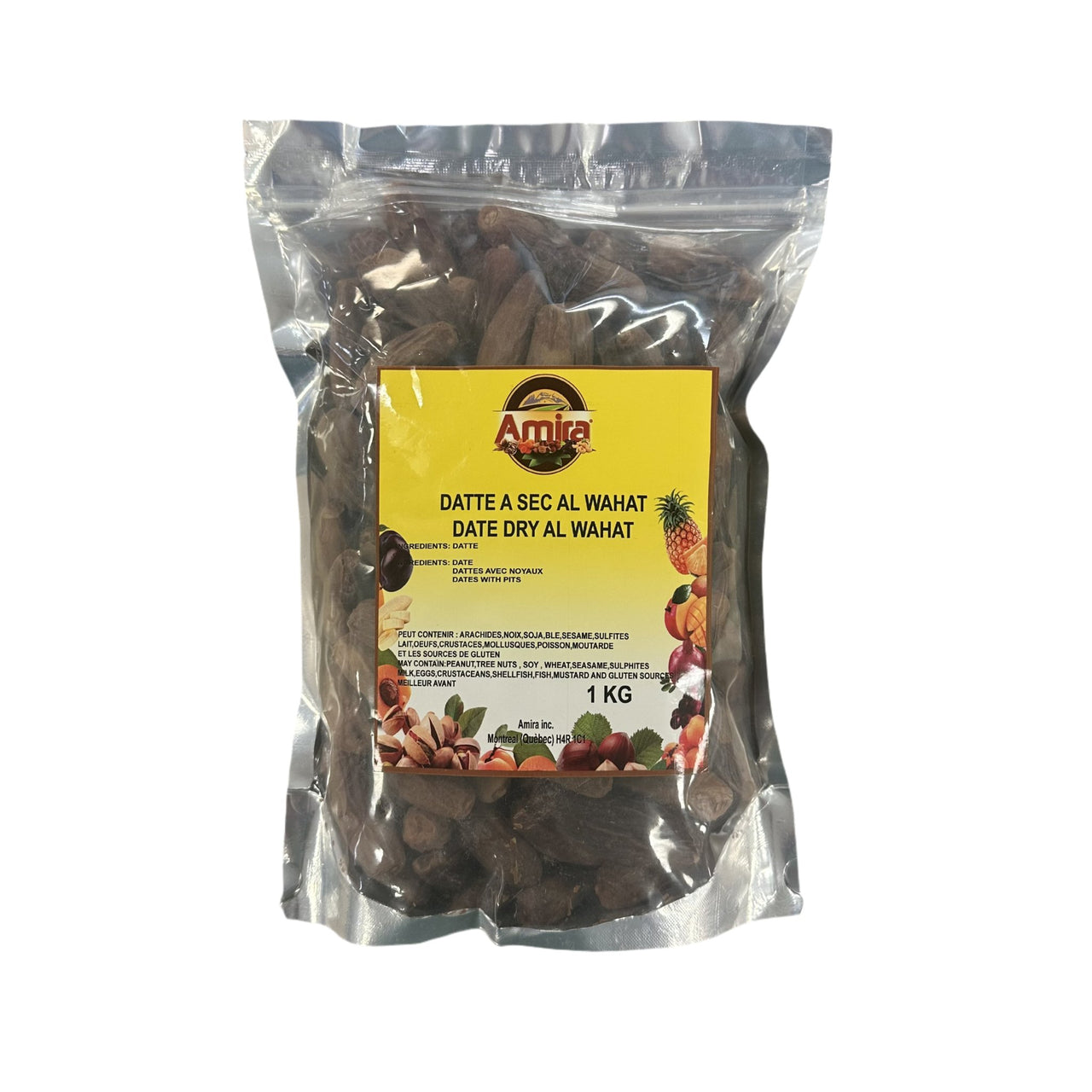 Amira Dry Dates Al - Wahat 1Kg - Nutrition Plus