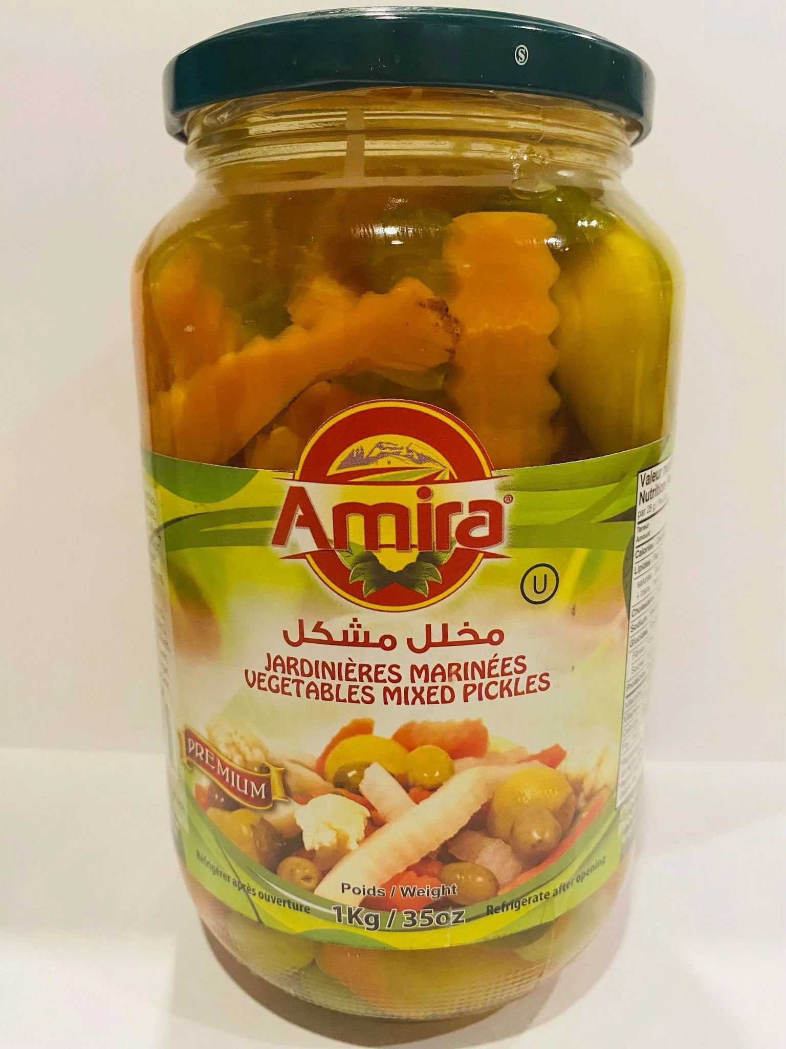 Amira Vegetables Mixed Pickles 1Kg - Nutrition Plus