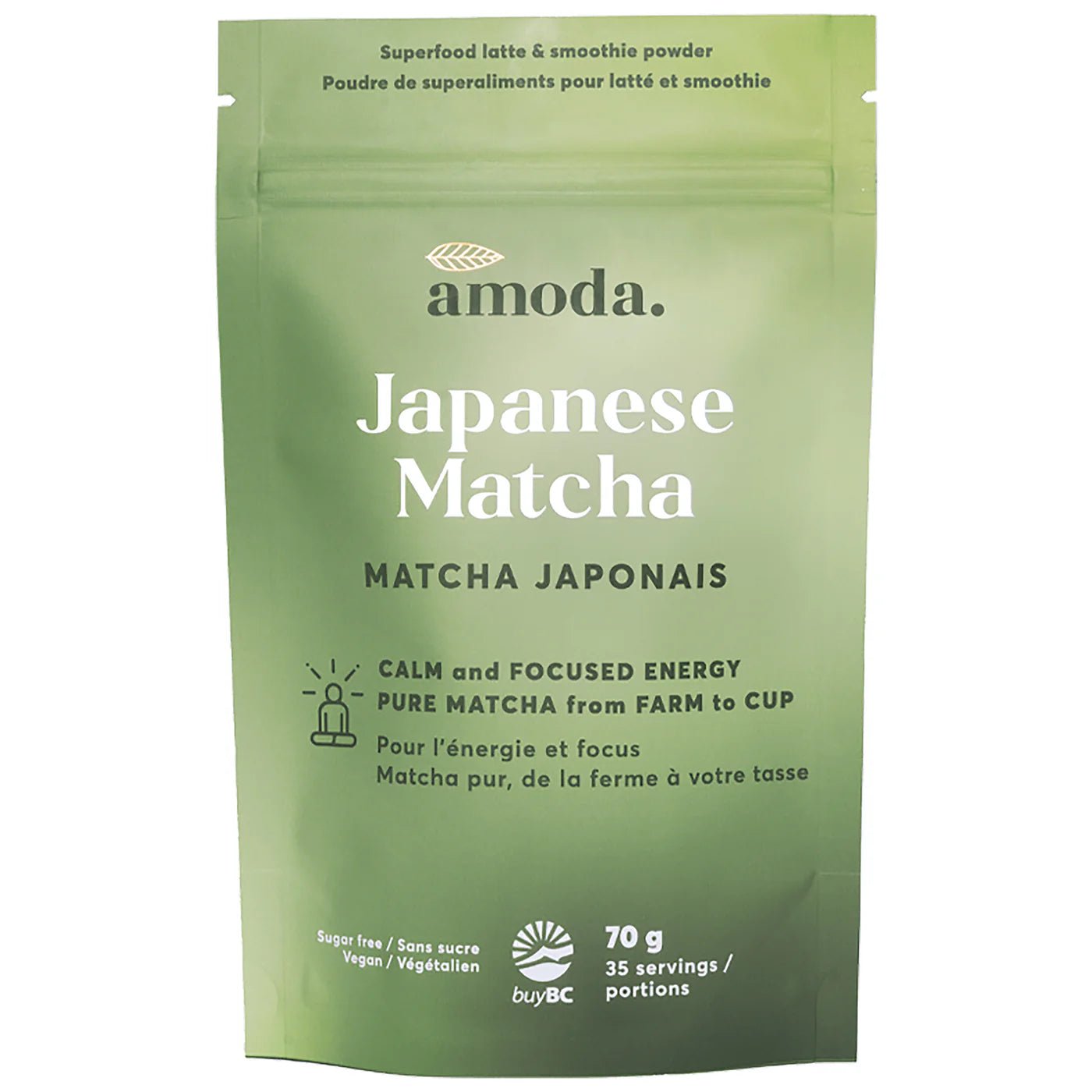Amoda Japanese Matcha 70 Grams, 35 Servings - Nutrition Plus