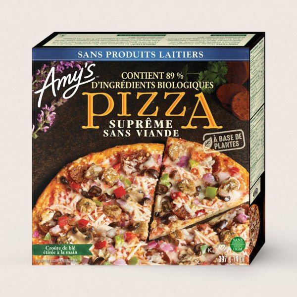 Amy's Pizza Meatless Supreme 397 Grams - Nutrition Plus