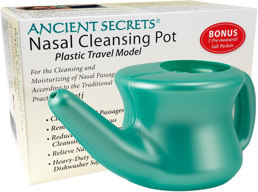 Ancient Secrets Nasal Cleansing Pot Plastic Travel Model - Nutrition Plus