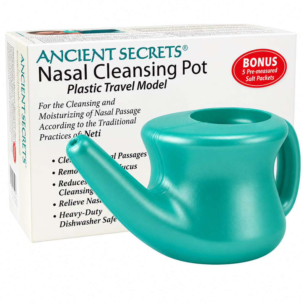 Ancient Secrets Nasal Cleansing Pot Plastic Travel Model - Nutrition Plus