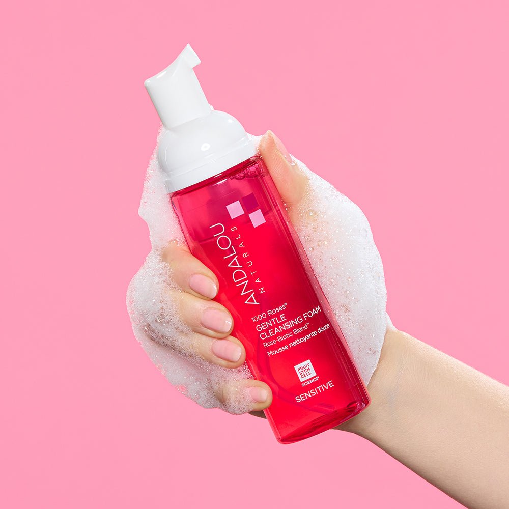 Andalou 1000 Roses® Gentle cleansing Foam 163mL - Nutrition Plus