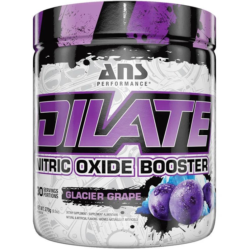 ANS Dilate, Nitric Oxide Booster 270 Grams, Glacier Grape - Nutrition Plus