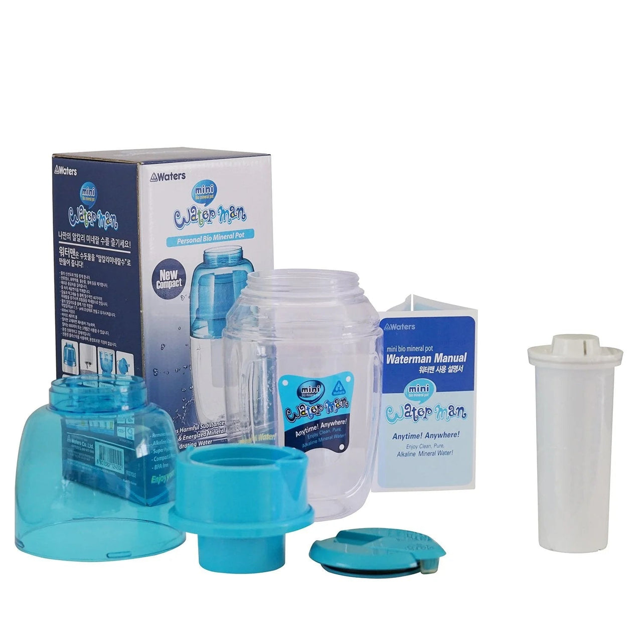 Any Water Mini Bio Mineral Pot Filter 600mL Capacity - Nutrition Plus