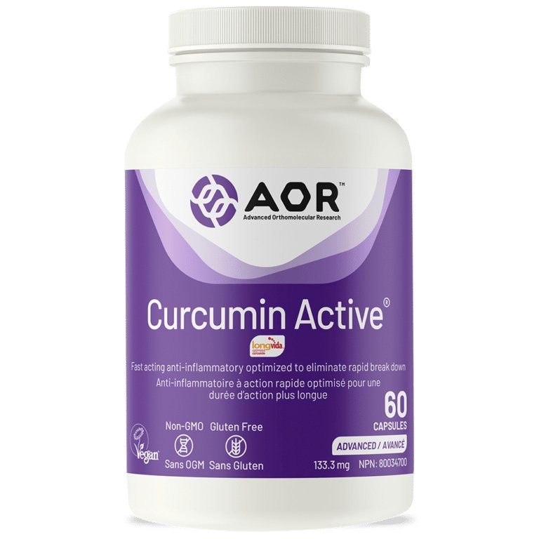 AOR Curcumin Active 60 Veg Capsules - Nutrition Plus