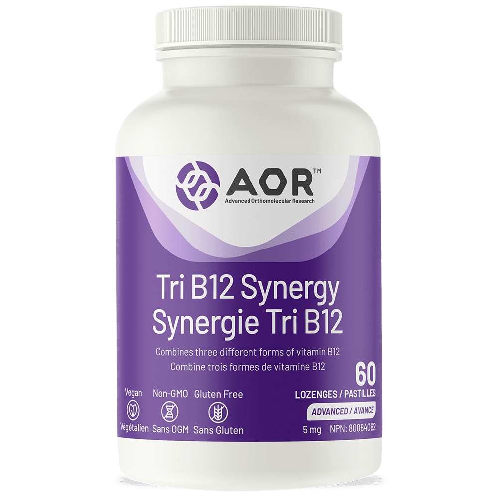 AOR Tri B12 Synergy 60 Lozenges - Nutrition Plus