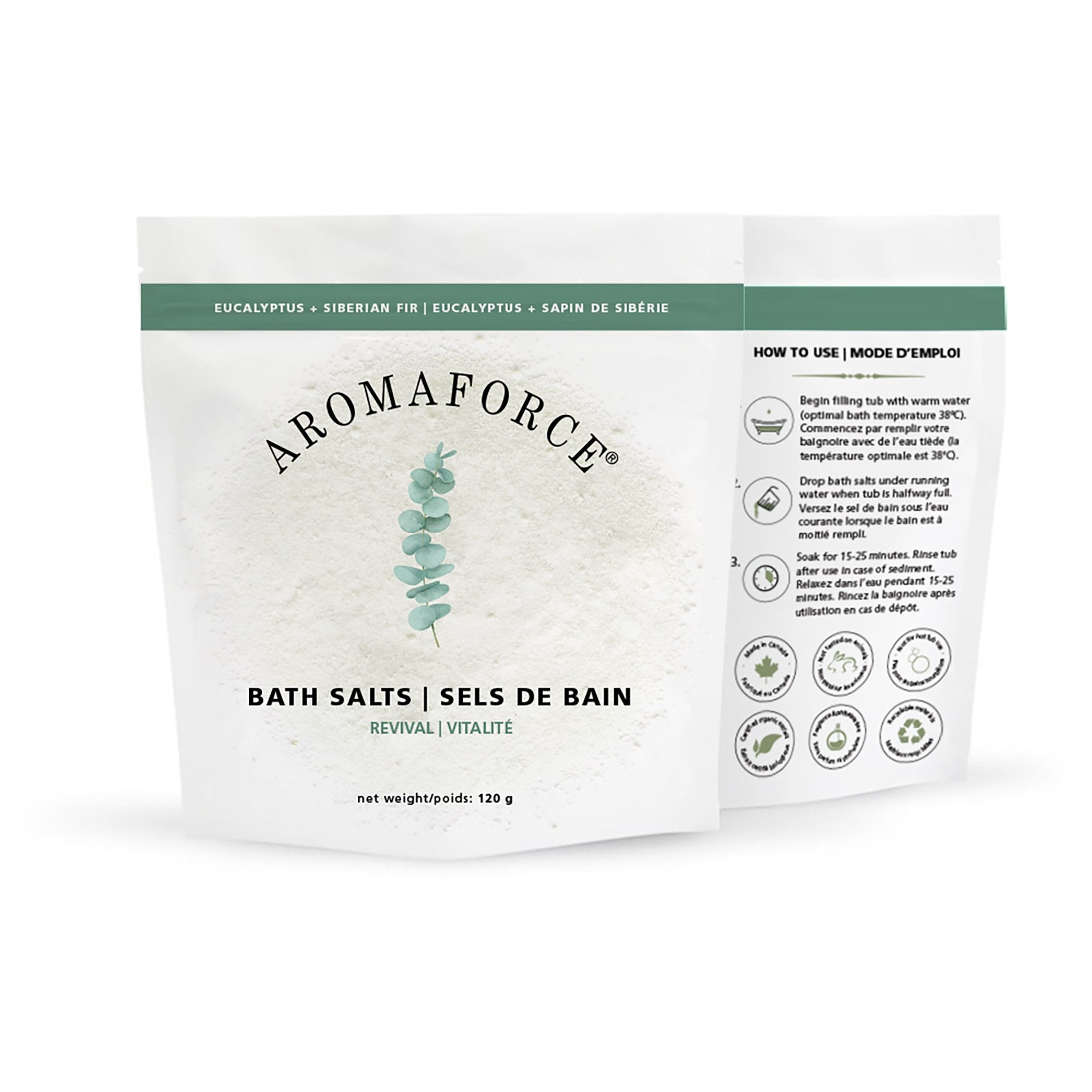 Aromaforce Bath Salts-Revival 120 Grams - Nutrition Plus