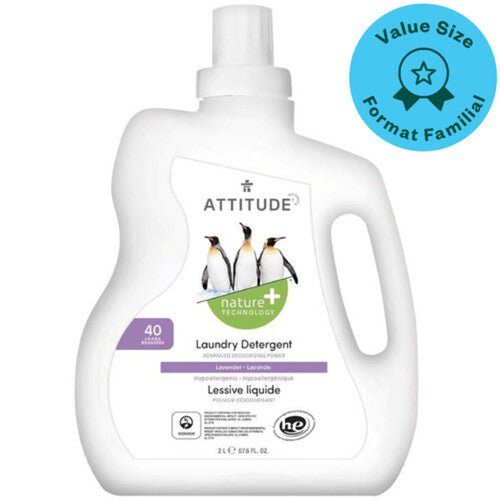 Attitude Laundry Detergent, Lavender 2L 40 Loads - Nutrition Plus