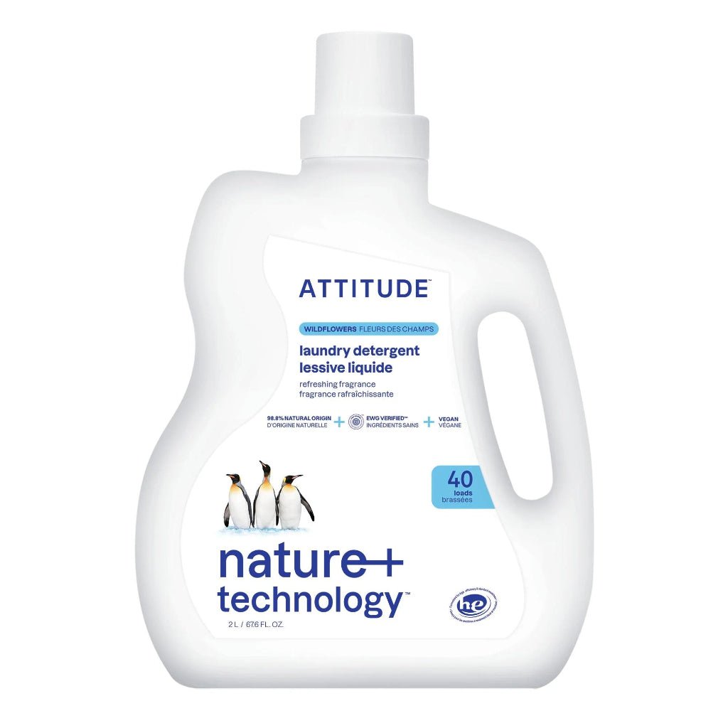 Attitude Laundry Detergent Wildflowers 2L 40 Loads - Nutrition Plus