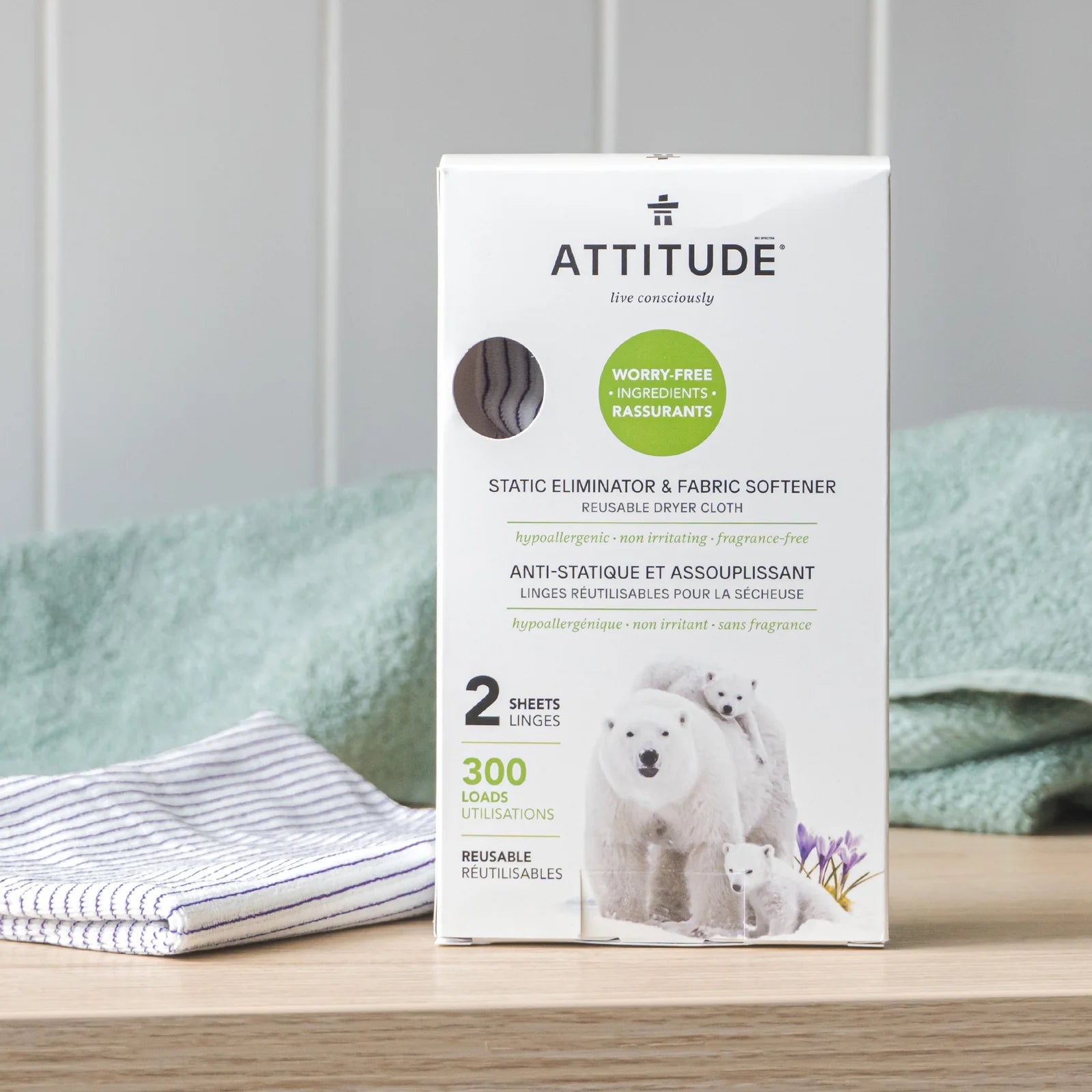 Attitude Static Eliminator & Softener 2 Sheets 300 Loads - Nutrition Plus