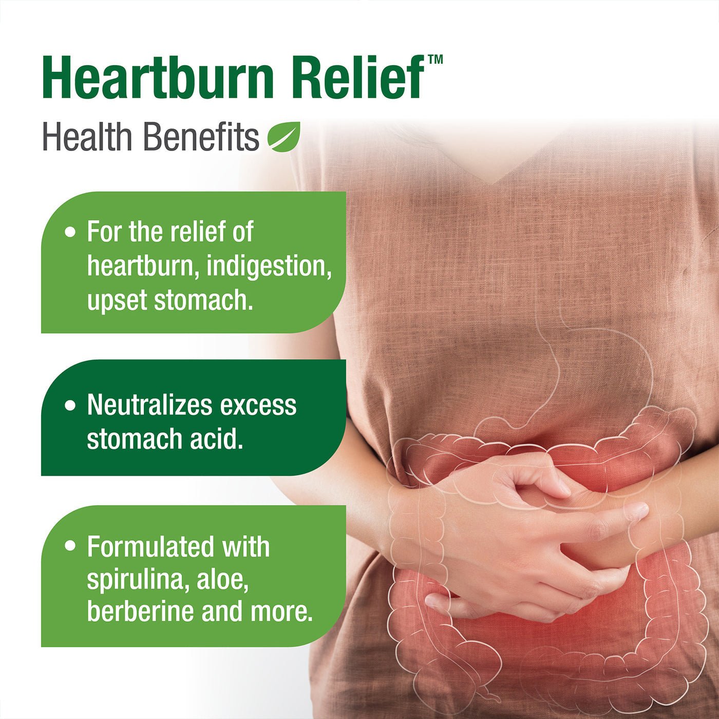 Bell Heartburn Relief™ 60 Capsules - Nutrition Plus